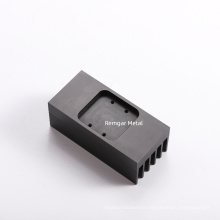 cnc black custom aluminum extrusion profile heat sink